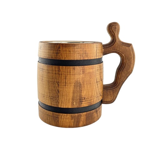 Holz bierkrug eiche mit - holz,