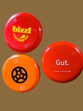 3x bizzl Gut Sparkasse H FRISBEE Scheibe Wurfscheibe Freizeit Strand SPORT SPIEL