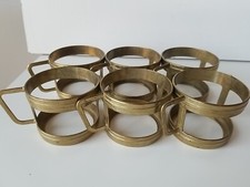 6x Teeglashalter  Messinghalter für Teegläser Vintage Alt