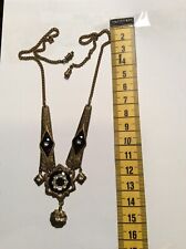 Collier Onyx Messing