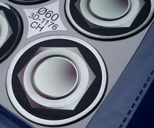 4x Embleme für Nabenkappen