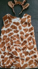 Giraffen Kostüm 116/ 128 mit Haarreifen