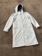 Lands'End Wintermantel weiß, Stadion Mantel Kapuze,  Größe XS bzw. 36/38