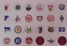 Kleine Magnet Wappen Fußball