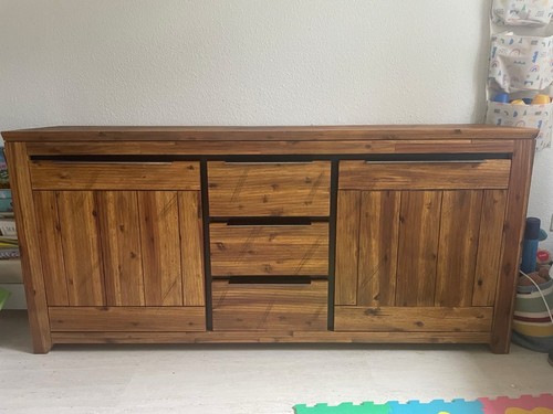 Massivholz sideboard kommode - sideboard,