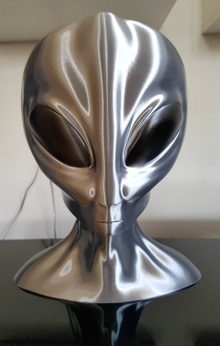 Gray alien head bust lifesize - alien,