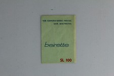 Beirette SL 100 Anleitung Manual DE (13042929)