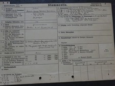 Stammrolle, REICHSWEHR, ZEITSOLDAT, WEHRMACHT, Pionier, HAMBURG, 1931