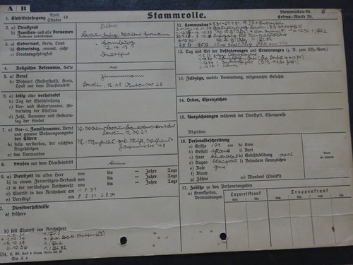 Stammrolle reichswehr - stammrolle,,