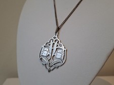 Silberkette mit Jugendstilanhänger