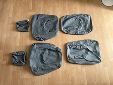 NEU NEW Mercedes W129 R129 SL Roadster Echtleder Sitzbezüge L+R Seat Covers GREY