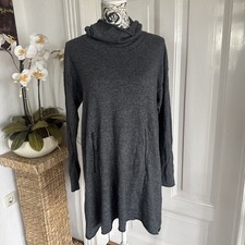 The Masai Clothing Company Tunika Kleid Strick Grau Gr S Oversize Merino Wolle