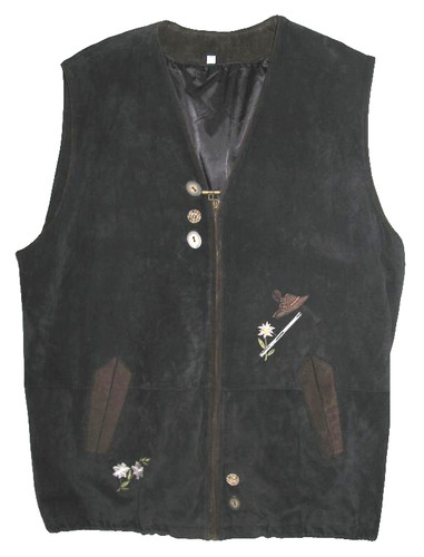 Lange trapez damen lederweste - trapez,