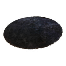 Kasthall Teppich Fogg Rund Black Schwarz