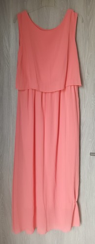 Langes chiffon sommerkleid mit - langes,