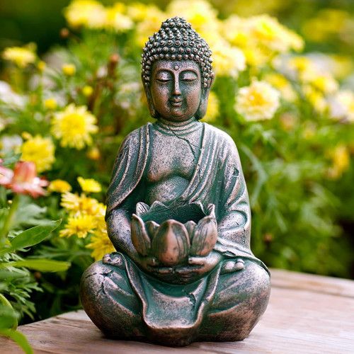 Meditationsfigur buddha mit - meditationsfigur,