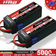 2Stück 6s 22,2V 5000mAh Lipo Akku EC5 für RC Hubschrauber Flugzeug UAV Auto LKW