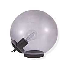 Tischleuchte Tischlampe Bodenlampe Ø 25cm Rauchglas Kugelleuchte E27 max 40W
