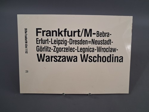 Original zuglaufschild - zuglaufschild, db