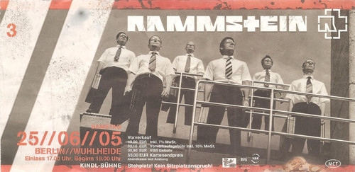 Rammstein concert 2005 - in,