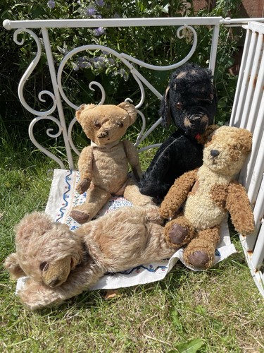Teddybär alt antik vier - teddybär,