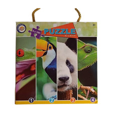 4x 100 Teile Puzzle-Set -