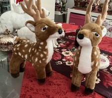 2 Rehe Hirsche Stofftiere