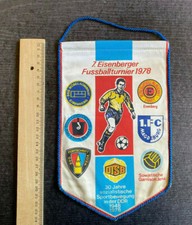 Wimpel Eisenberg 1978 mit 1. FC Magdeburg, Fortschritt Weida, Garnison Jena, ...