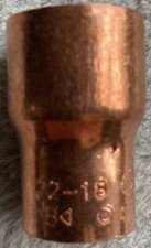 Kupfer Löt-Fitting Reduzierung 22/18 mm Lötfitting Lötfittinge Kupferfitting