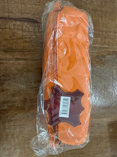 Ledermäppchen orange neu - ledermäppchen,