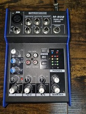 5-Kanal Studio Mischpult PA Mixer Home Recording Phantomspeisung Status LED