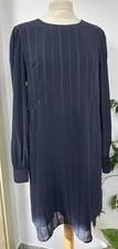 MAX &Co. Kleid Damen Dress Damenkleid Gr. EU 38 dunkelblau Etuikleid A-Linie
