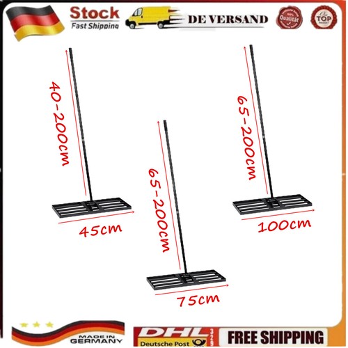 Rasenrakel mit stiel 200cm - mit,