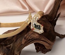 WUNDERSCHÖNES MESH COLLIER SCHLANGE SCHLANGENKETTE KETTE DEKORATIV