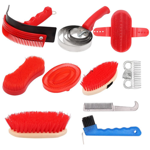 Pferdepflege set mit bürsten - set,