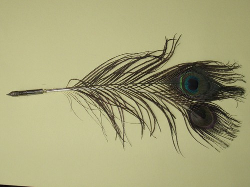 Schreibfeder mit metallspitze - schreibfeder,