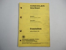 Kreidler MF2 Mofa MP2 Moped ab Baujahr 1976 Ersatzteilliste Ersatzteilkatalog
