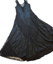 Vintage Petra Black Lace Slip