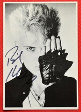 BILLY IDOL - SIGNED / AUTOGRAMM au  80er AUTOGRAMMKARTE