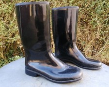 1980er jahre Vintage Vernon Gummistiefel mit 2.5 cm absatz, Gr. 41