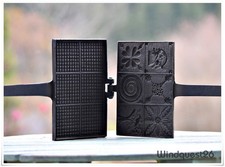 altes Gusseisen Zimtwaffeleisen  zum Backen geeignet Ofen Ring Waffeln