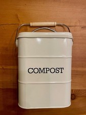 KitchenCraft Living Nostalgia Küchenkompostbehälter Metall Antik