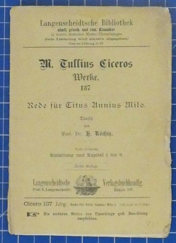 Tullius ciceros werke - ciceros, 137