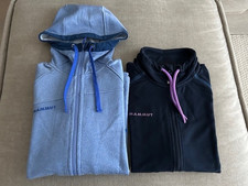 2 hochwertige, blaue Fleecepullover von Mammut, Größe S