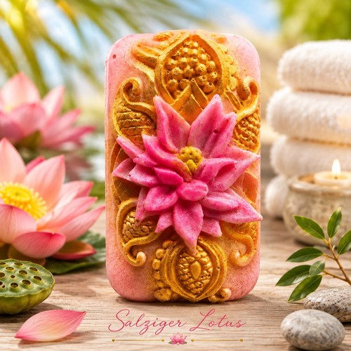 Naturseife salziger lotus - naturseife, lotus"