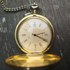 Preziosa Taschenuhr, Herrenuhr, vergoldet