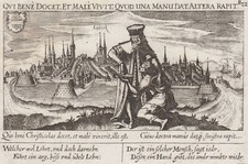 Lübeck Gesamtansicht Original Kupferstich Meisner 1678