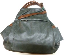 L & H Kombi Handtasche Rucksack Schultertasche Citybag Bodybag Tasche