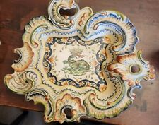 Franz. Faience De Rouen Blois 1893 Vintage Keramik Wandteller