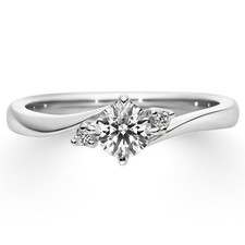 Diamant Ehering 18K Weißgold